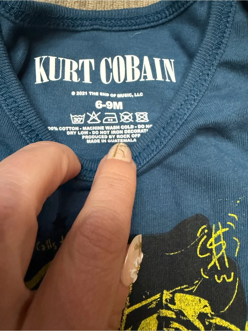 NWOT Kurt Cobain Nirvana Onesie